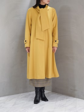 「ボウタイ」｜ジェイアール名古屋タカシマヤさん（レディース・163cm）の秋コーディネート