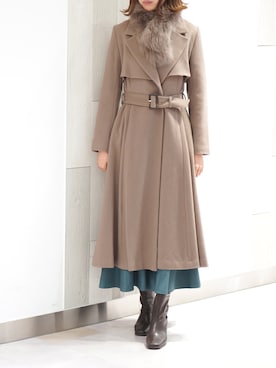 「AND COUTURE（アンドクチュール）のアイテム」を使った、ジェイアール名古屋タカシマヤさん（レディース・168cm）の秋コーディネート
