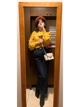 「ベレー帽推奨委員会」｜「アイテム（パンツ）」を使った、からマヨちゃんさん（レディース・160cm）の秋コーディネート