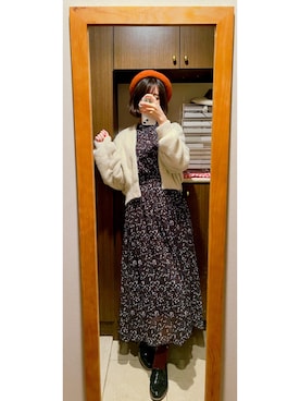 「31 Sons de mode（トランテアン　ソン　ドゥ　モード）のアイテム（ワンピース/ドレス）」を使った、からマヨちゃんさん（レディース・160cm）の秋コーディネート
