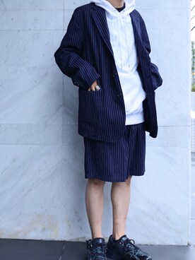 「ロイヤルフラッシュ」｜「アイテム（ジャケット/アウター）」を使った、towa0000000さん（メンズ・174cm）の夏コーディネート