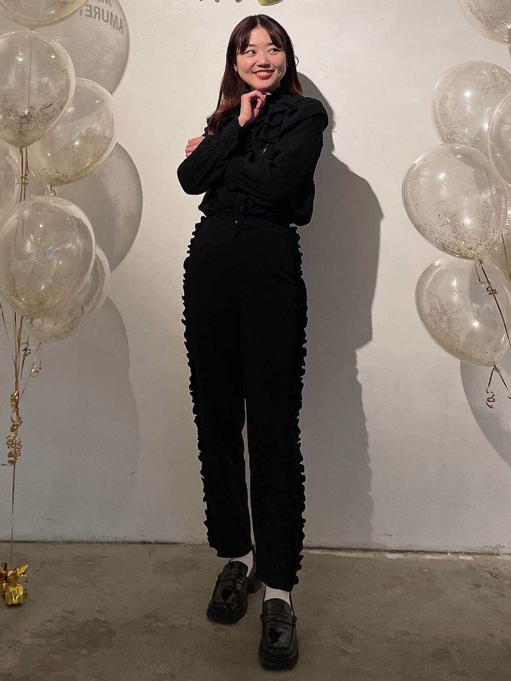 MIRO AMURETTE サイドプリーツパンツ MIRO AMURETTE（ミロアミュレット）の「side pleats pants