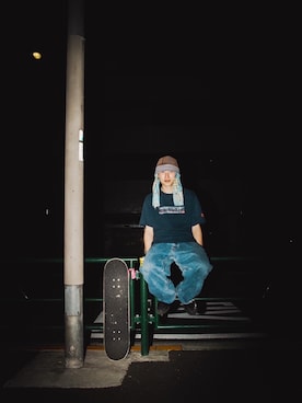 「DC（ディーシー）のアイテム（トップス）」を使った、noroll2525さん（メンズ・175cm）の春コーディネート