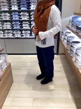 「アイテム（ビジネスシャツ）」を使った、BRICK HOUSE by Tokyo Shirts 水戸内原イオンモール店さん（レディース・151cm）の冬コーディネート