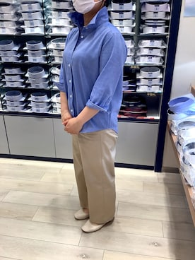 「Pitta Re:)（ピッタリ）のアイテム」を使った、BRICK HOUSE by Tokyo Shirts 水戸内原イオンモール店さん（レディース・158cm）の夏コーディネート