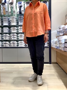 「Pitta Re:)（ピッタリ）のアイテム」を使った、BRICK HOUSE by Tokyo Shirts 水戸内原イオンモール店さん（レディース・153cm）の春コーディネート