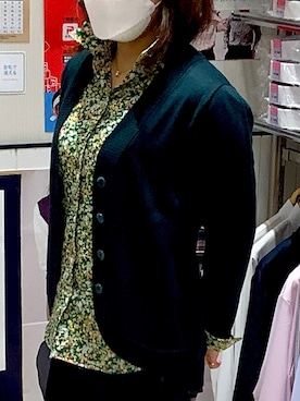 「TOKYO SHIRTS（トウキョウシャツ）のアイテム（カーディガン/ボレロ）」を使った、BRICK HOUSE by Tokyo Shirts 水戸内原イオンモール店さん（レディース・151cm）の秋コーディネート