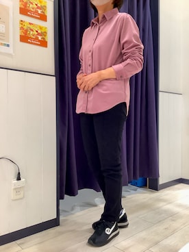 「Pitta Re:)（ピッタリ）のアイテム」を使った、BRICK HOUSE by Tokyo Shirts 水戸内原イオンモール店さん（レディース・155cm）の秋コーディネート