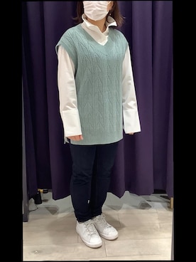 「Pitta Re:)（ピッタリ）のアイテム」を使った、BRICK HOUSE by Tokyo Shirts 水戸内原イオンモール店さん（レディース・151cm）の秋コーディネート