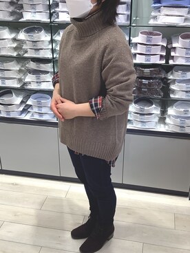 「Pitta Re:)（ピッタリ）のアイテム」を使った、BRICK HOUSE by Tokyo Shirts 水戸内原イオンモール店さん（レディース・151cm）の冬コーディネート