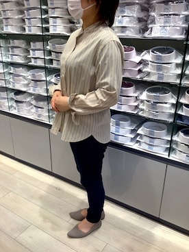 「Pitta Re:)（ピッタリ）のアイテム」を使った、BRICK HOUSE by Tokyo Shirts 水戸内原イオンモール店さん（レディース・151cm）の秋コーディネート