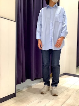 「Pitta Re:)（ピッタリ）のアイテム」を使った、BRICK HOUSE by Tokyo Shirts 水戸内原イオンモール店さん（レディース・153cm）の春コーディネート