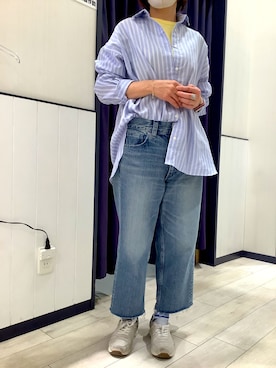 「Pitta Re:)（ピッタリ）のアイテム」を使った、BRICK HOUSE by Tokyo Shirts 水戸内原イオンモール店さん（レディース・153cm）の春コーディネート