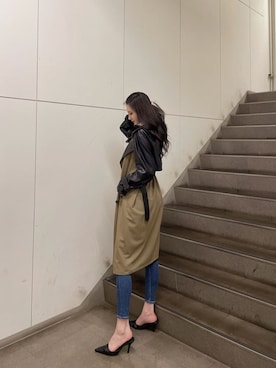 「GYDA（ジェイダ）のアイテム（キャミソール）」を使った、Juriaさん（レディース・174cm）の秋コーディネート