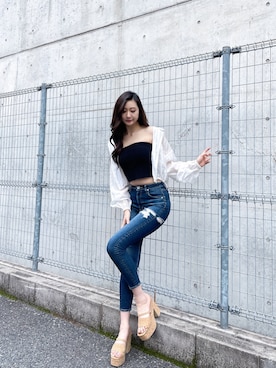 「GYDA」｜「アイテム（ブルゾン）」を使った、Juriaさん（レディース・174cm）の春コーディネート
