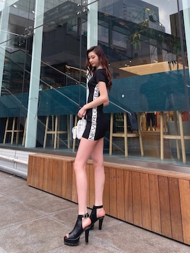 「GYDA（ジェイダ）のアイテム」を使った、Juriaさん（レディース・174cm）の春コーディネート