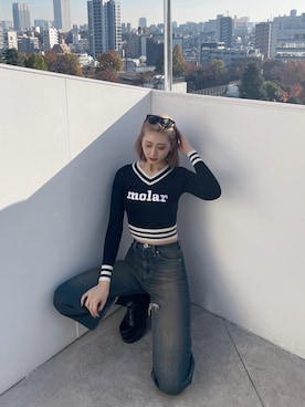 Juriaさん（レディース・174cm）の冬コーディネート