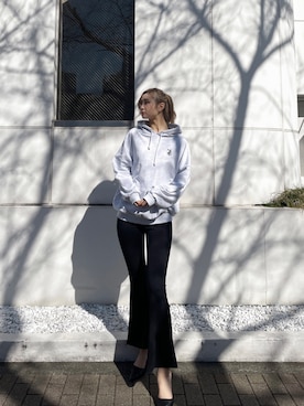 「GYDA（ジェイダ）のアイテム（その他シューズ）」を使った、Juriaさん（レディース・174cm）の冬コーディネート