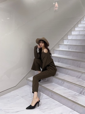 Juriaさん（レディース・174cm）の冬コーディネート