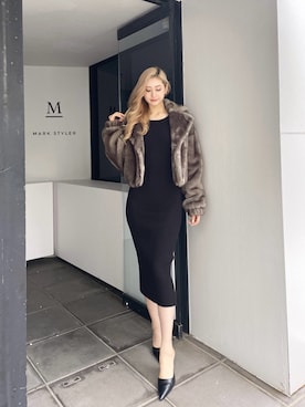 「GYDA（ジェイダ）のアイテム（その他アウター）」を使った、Juriaさん（レディース・174cm）の秋コーディネート