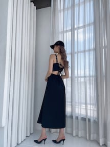 Backリボンmany　wayキャミロングワンピース GYDA ワンピース BACKリボンmany wayキャミロングワンピース