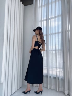 「ジェイダ」｜「アイテム（キャップ）」を使った、Juriaさん（レディース・174cm）の春コーディネート