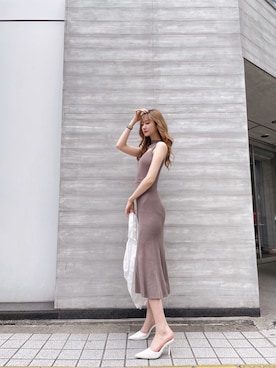 「アイテム（パンプス）」を使った、Juriaさん（レディース・174cm）の夏コーディネート
