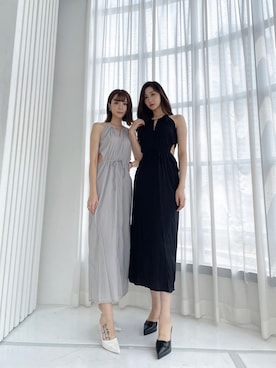 「お揃いコーデ」｜「アイテム（ワンピース/ドレス）」を使った、Juriaさん（レディース・174cm）の夏コーディネート