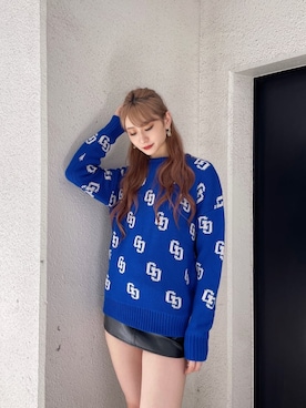 「GYDA（ジェイダ）のアイテム（ピアス（両耳用））」を使った、Juriaさん（レディース・174cm）の秋コーディネート