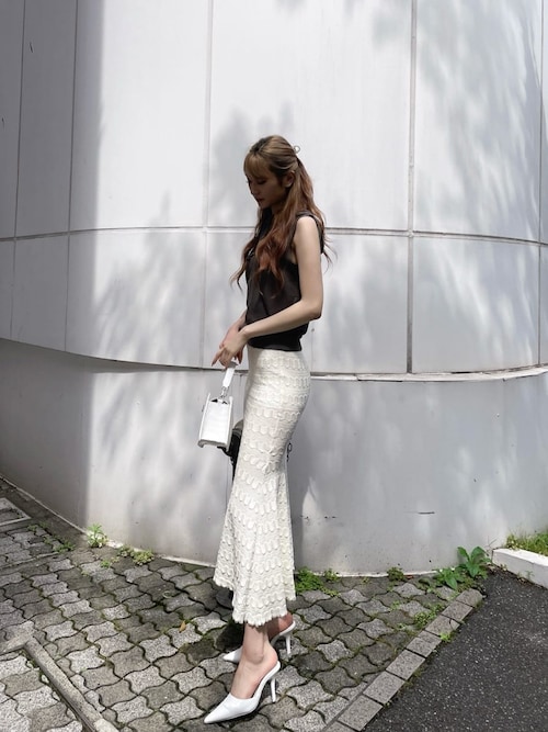 セール】【セットアップ着用可】OPEN WORKマーメイドスカート