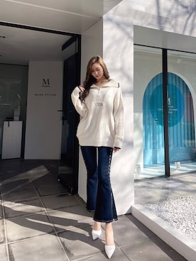 Juriaさん（レディース・174cm）の冬コーディネート