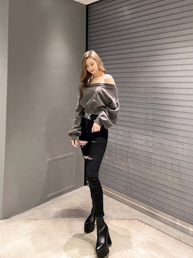 Juriaさん（レディース・174cm）の冬コーディネート