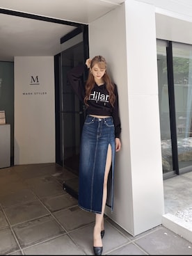 「GYDA（ジェイダ）のアイテム（アクセサリー）」を使った、Juriaさん（レディース・174cm）の冬コーディネート