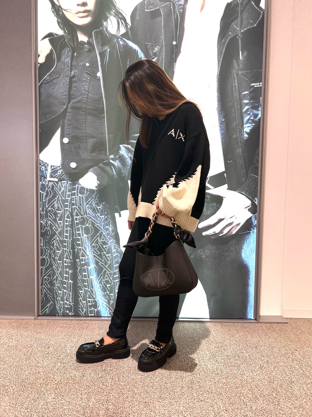 ★木曜ゲリラ！★ARMANI EXCHANGE ドライバーズニット XS ARMANI EXCHANGE アルマーニ ニット エクスチェンジ セーター メンズ