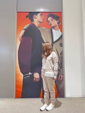 「ARMANI EXCHANGE（アルマーニエクスチェンジ）のアイテム（財布/小物、シルバー系）」を使った、mikaさん（レディース・151cm）の冬コーディネート