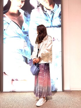 「春服デビュー宣言」｜「アイテム（ナイロンジャケット）」を使った、mikaさん（レディース・151cm）の春コーディネート