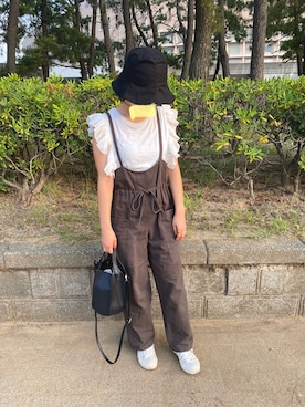 「FREE'S MART（フリーズマート）のアイテム（オールインワン・サロペット）」を使った、＊TAN＊さん（レディース・154cm）の秋コーディネート