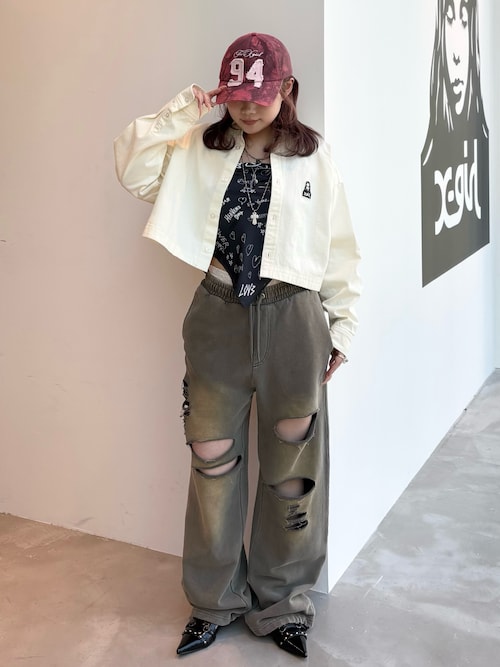 DISTRESSED SWEATPANTS（スウェットパンツ）｜X-girl（エックスガール