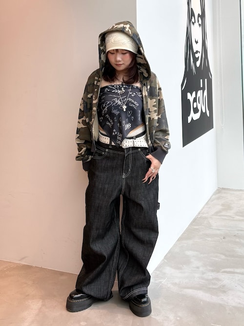 【美品】エックスガール カモフラ ゴアテックス  ジャケット X-girl - 【美品】エックスガール カモフラ ゴアテックス ジャケットの