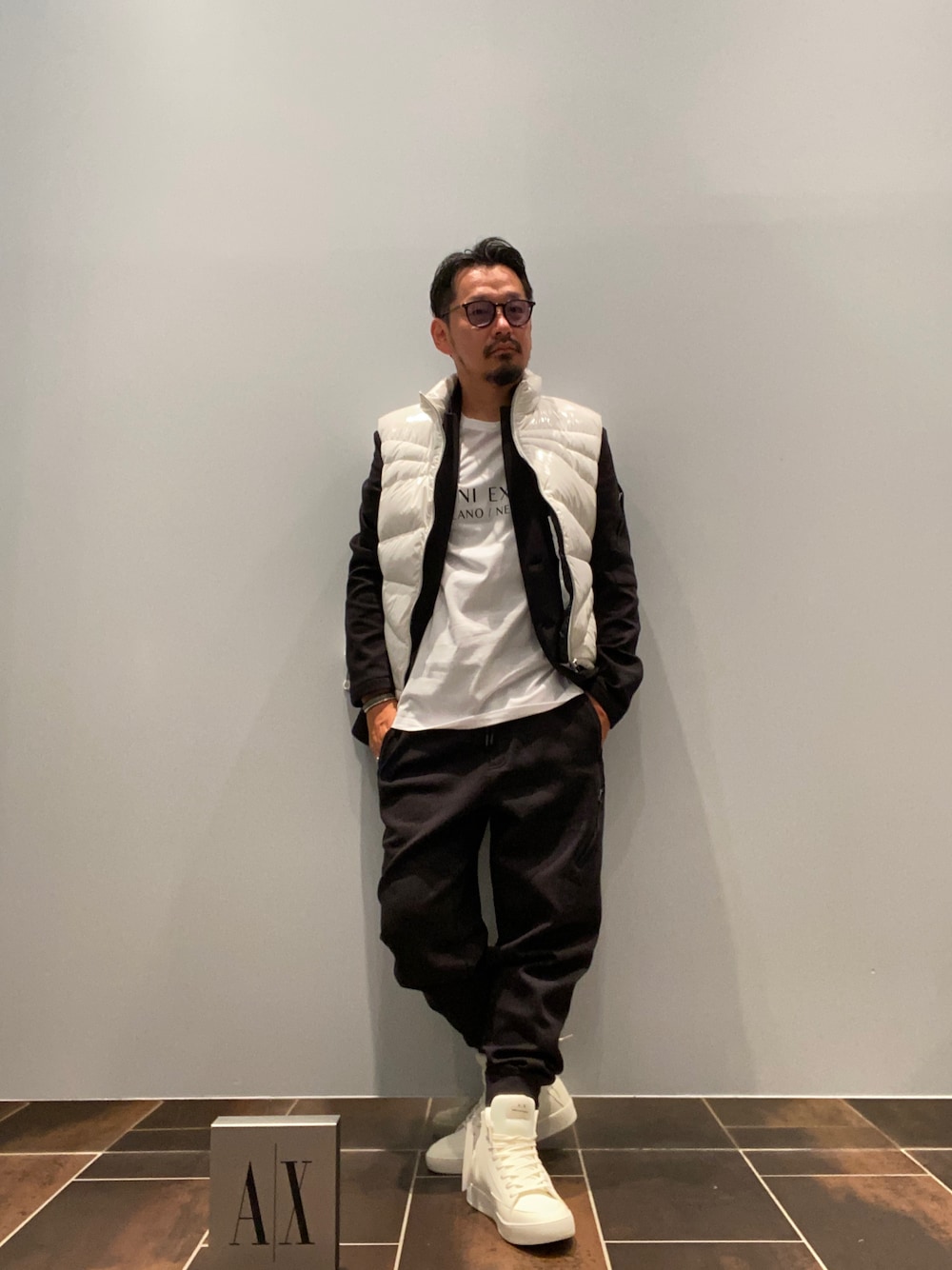 ジョルジオアルマーニ　ロゴ 刻印　ブラック フレアパンツ m64738159287_1.jpg?1754100810