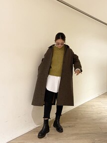 ステンカラーチェックコート｜アングリッド（Ungrid）アウトレット公式