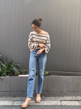 山下公留子さん（レディース・167cm）の春コーディネート