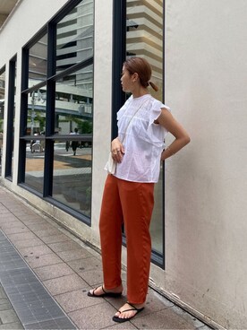 山下公留子さん(レディース・167cm)の夏コーディネート