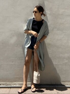 山下公留子さん（レディース・167cm）の夏コーディネート