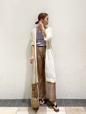 山下公留子さん（レディース・167cm）の春コーディネート