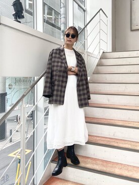 山下公留子さん（レディース・167cm）の夏コーディネート