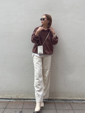 山下公留子さん(レディース・167cm)の冬コーディネート