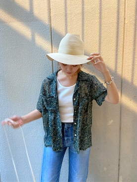 山下公留子さん(レディース・167cm)の夏コーディネート