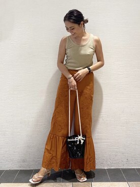 山下公留子さん（レディース・167cm）の夏コーディネート