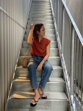 山下公留子さん(レディース・167cm)の夏コーディネート